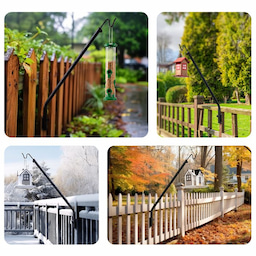 Kingsyard Adjustable(27-39'') Metal Deck Hook Bird Feeder Hangers 5