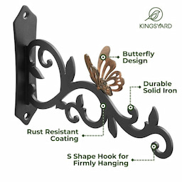 Kingsyard 2-Pack 8-Inch Heavy Duty Metal Bird Feeder Hangers 4 Kingsyard 2-Pack 8-Inch Heavy Duty Metal Bird Feeder Hangers 4