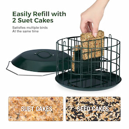 Kingsyard Metal Caged Squirrel Proof Suet Feeder 5 Kingsyard Metal Caged Squirrel Proof Suet Feeder 5