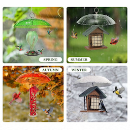 Kingsyard Squirrel & Weather Guard Dome for Hanging Bird Feeders 7 Kingsyard Squirrel & Weather Guard Dome for Hanging Bird Feeders 7