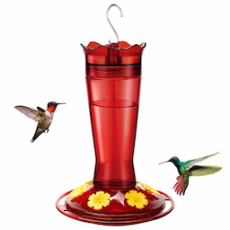 Kingsyard 14oz Glass Hummingbird Feeder with Bee Proof & Ant Moat 2 Kingsyard 14oz Glass Hummingbird Feeder with Bee Proof & Ant Moat 2
