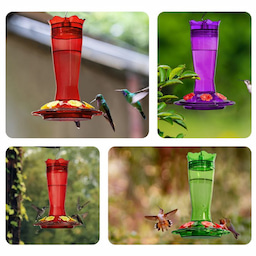 Kingsyard 14oz Glass Hummingbird Feeder with Bee Proof & Ant Moat 5 Kingsyard 14oz Glass Hummingbird Feeder with Bee Proof & Ant Moat 5