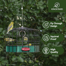 Kingsyard Squirrel-Proof Platform Hanging Bird Feeder 8 Kingsyard Squirrel-Proof Platform Hanging Bird Feeder 8