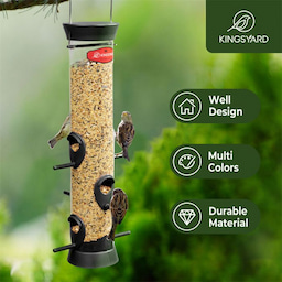 Kingsyard Extra Thick Tube Bird Feeder 6 Kingsyard Extra Thick Tube Bird Feeder 6