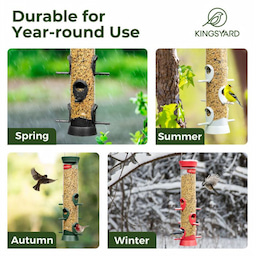 Kingsyard Extra Thick Tube Bird Feeder 7 Kingsyard Extra Thick Tube Bird Feeder 7