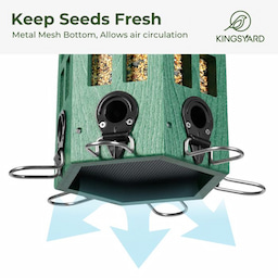 Kingsyard Wild Bird Feeder for Outside Hanging 6 Kingsyard Wild Bird Feeder for Outside Hanging 6