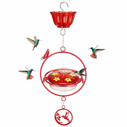 Kingsyard Circle Shape Tray Hummingbird Feeder with Ant Moat 2 Kingsyard Circle Shape Tray Hummingbird Feeder with Ant Moat 2