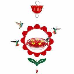 Kingsyard Floral Shape Tray Hummingbird Feeder with Ant Moat 2 Kingsyard Floral Shape Tray Hummingbird Feeder with Ant Moat 2