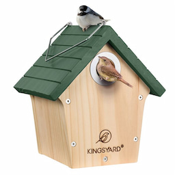 Kingsyard Wooden Wren House with 1” Hole for Nesting 2 Kingsyard Wooden Wren House with 1” Hole for Nesting 2