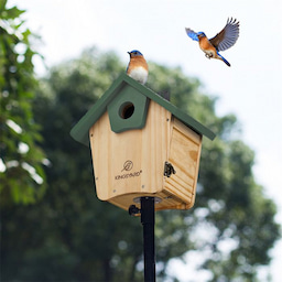 Kingsyard Wooden Bluebird House with 1.5'' Hole 7 Kingsyard Wooden Bluebird House with 1.5'' Hole 7