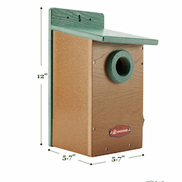 Kingsyard Recycled Plastic Bluebird House with 1.5'' Hole 3 Kingsyard Recycled Plastic Bluebird House with 1.5'' Hole 3
