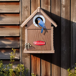 Brown Kingsyard Weatherproof Wooden Bluebird House with 1.5'' Hole 1 Brown Kingsyard Weatherproof Wooden Bluebird House with 1.5'' Hole 1