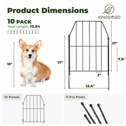 Kingsyard Decorative Garden Fences 2 Kingsyard Decorative Garden Fences 2