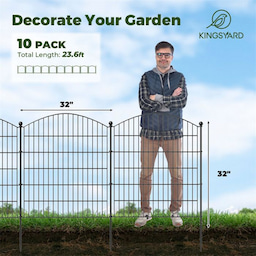 Kingsyard No Dig Big & Medium Animal Barrier Fence 3 Kingsyard No Dig Big & Medium Animal Barrier Fence 3