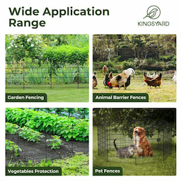 Kingsyard No Dig Big & Medium Animal Barrier Fence 7 Kingsyard No Dig Big & Medium Animal Barrier Fence 7
