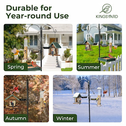 Kingsyard 85-Inch Bird Feeding Station Kit with 5-Prong Base 8 Kingsyard 85-Inch Bird Feeding Station Kit with 5-Prong Base 8
