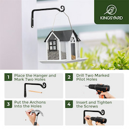 Kingsyard Sturdy Metal Bird Feeder Hanger 6 Kingsyard Sturdy Metal Bird Feeder Hanger 6