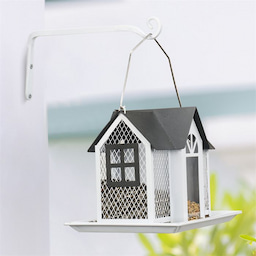 White Kingsyard Sturdy Metal Bird Feeder Hanger 1 White Kingsyard Sturdy Metal Bird Feeder Hanger 1