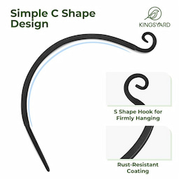 Kingsyard S Shape Metal Bird Feeder Hanger 4 Kingsyard S Shape Metal Bird Feeder Hanger 4