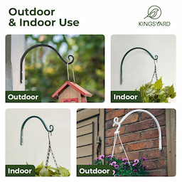 Kingsyard S Shape Metal Bird Feeder Hanger 7 Kingsyard S Shape Metal Bird Feeder Hanger 7