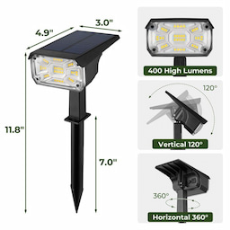 Kingsyard Outdoor Solar Spotlights 3 Kingsyard Outdoor Solar Spotlights 3