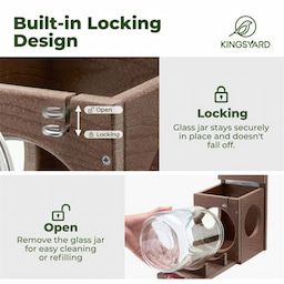 Kingsyard Recycled Plastic Squirrel Feeder 5 Kingsyard Recycled Plastic Squirrel Feeder 5