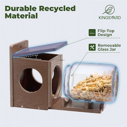 Kingsyard Recycled Plastic Squirrel Feeder 7 Kingsyard Recycled Plastic Squirrel Feeder 7