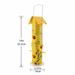 Kingsyard Artwork Metal Tube Bird Feeder 3 Kingsyard Artwork Metal Tube Bird Feeder 3