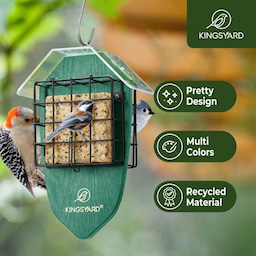 Kingsyard Double Suet Weatherproof Bird Feeder 7 Kingsyard Double Suet Weatherproof Bird Feeder 7