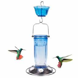 Blue Kingsyard 16oz Glass Hummingbird Feeder With Ant Moat 7 Blue Kingsyard 16oz Glass Hummingbird Feeder With Ant Moat 7