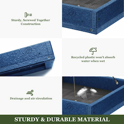 Kingsyard Platform Bird Feeder with Large Seed Tray 4 Kingsyard Platform Bird Feeder with Large Seed Tray 4