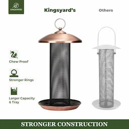 Kingsyard Metal Mesh Finch Feeder for Thistle & Nyjer Seed 7 Kingsyard Metal Mesh Finch Feeder for Thistle & Nyjer Seed 7