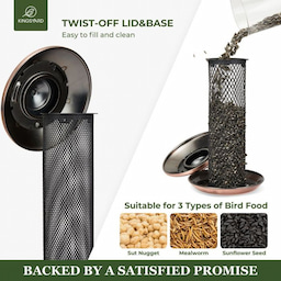 Kingsyard Heavy Duty Metal Mesh Bird Feeder 3 Kingsyard Heavy Duty Metal Mesh Bird Feeder 3