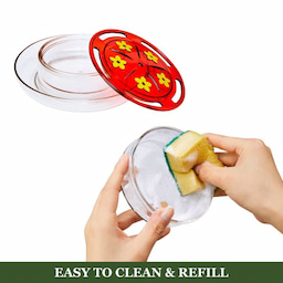 Kingsyard 8oz Plastic Window Hummingbird Feeder with Ant Moat 6 Kingsyard 8oz Plastic Window Hummingbird Feeder with Ant Moat 6