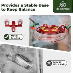 Kingsyard 8oz Plastic Window Hummingbird Feeder with Ant Moat 8 Kingsyard 8oz Plastic Window Hummingbird Feeder with Ant Moat 8