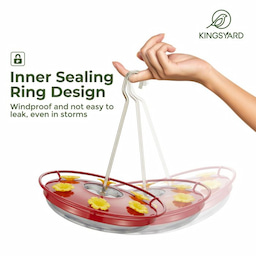 Kingsyard 12oz Tray Hummingbird Feeder With Ant Moat 4 Kingsyard 12oz Tray Hummingbird Feeder With Ant Moat 4
