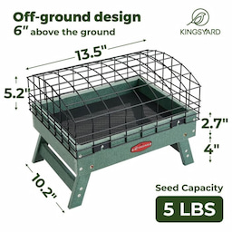 Kingsyard Squirrel Proof Caged Ground Bird Feeder 4 Kingsyard Squirrel Proof Caged Ground Bird Feeder 4