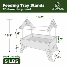 Kingsyard Recycled Plastic Platform Feeder 4 Kingsyard Recycled Plastic Platform Feeder 4