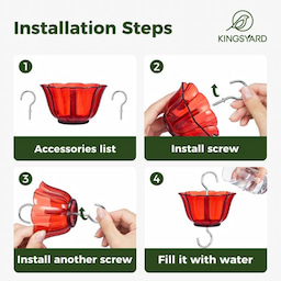 Kingsyard 2-Pack Ant Moat for Hummingbird Feeders 4 Kingsyard 2-Pack Ant Moat for Hummingbird Feeders 4