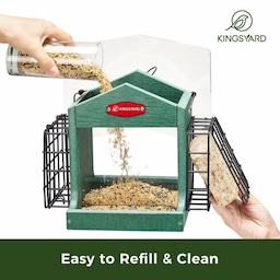 Kingsyard Recycled Plastic Double Suet Wild Bird Feeder 5 Kingsyard Recycled Plastic Double Suet Wild Bird Feeder 5