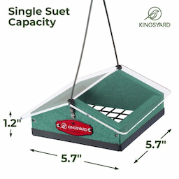 Kingsyard Upside Down Squirrel Proof Suet Feeder 3 Kingsyard Upside Down Squirrel Proof Suet Feeder 3