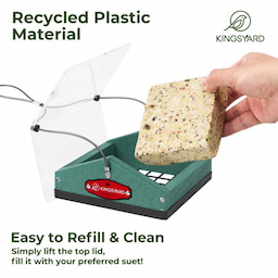 Kingsyard Upside Down Squirrel Proof Suet Feeder 4 Kingsyard Upside Down Squirrel Proof Suet Feeder 4