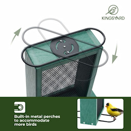 Kingsyard Metal Mesh Nyjer/Thistle Bird Feeder 4 Kingsyard Metal Mesh Nyjer/Thistle Bird Feeder 4