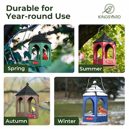 Kingsyard Recycled Plastic Bird Feeder 7 Kingsyard Recycled Plastic Bird Feeder 7