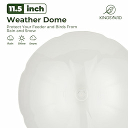 Dark Green Kingsyard Weatherproof Metal Tube Feeder with Dome 5 Dark Green Kingsyard Weatherproof Metal Tube Feeder with Dome 5