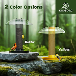 Kingsyard Finch Feeder with Weather Dome & Seed Tray 7 Kingsyard Finch Feeder with Weather Dome & Seed Tray 7