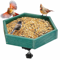 Kingsyard Platform Bird Feeder with Freestanding Tray 2 Kingsyard Platform Bird Feeder with Freestanding Tray 2