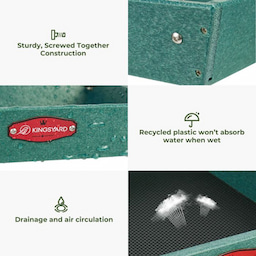 Kingsyard Large Capacity 2-Tier Platform Bird Feeder 5 Kingsyard Large Capacity 2-Tier Platform Bird Feeder 5