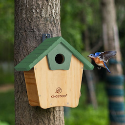 Kingsyard Wooden Bluebird House with 1.5'' Hole 1 Kingsyard Wooden Bluebird House with 1.5'' Hole 1