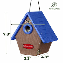Kingsyard Hanging Wren House with 1.1'' Hole 3 Kingsyard Hanging Wren House with 1.1'' Hole 3